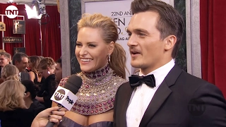 Rupert Friend and Aimee Mullins I SAG Awards Red Carpet 2016 I TNT