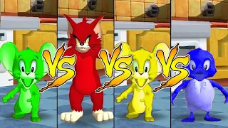 Tom and Jerry in War of the Whiskers Jerry Vs Tom Vs Duckling Vs Jerry (Master Difficulty)