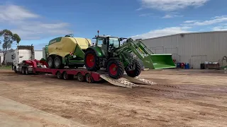 New Krone BiG Pack 1290 HDP II unloading Agwest Machinery Northam.