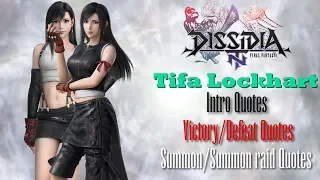 Dissidia NT TIFA LOCKHART Intro/Result/Summon quotes