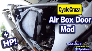 WR250R Ultimate Air Box DOOR Mod - More Horsepower!