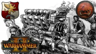 DOUBLE FLAMING HELLBLASTER'S. Empire Vs Greenskins. Total War Warhammer 2, Multiplayer
