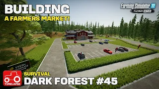 BUILDING A FARMERS MARKET!! FS22 Timelapse Dark Forest Episode 45