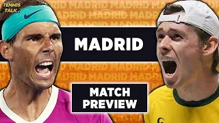 Nadal vs De Minaur | Madrid Open 2024 | Tennis Prediction