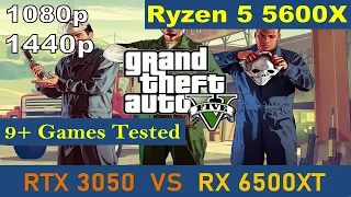 Nvidia 3050 vs AMD RX 6500XT Benchmarks Comparison