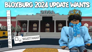 NEW BLOXBURG UPDATES I WOULD LOVE TO SEE THIS YEAR