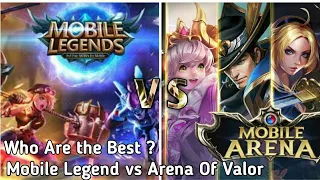 Arena Of Valor VS Mobile Legend , Best Moba games Graphic Comparison