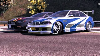 NFS MOST WANTED Bmw m3 gtr vs ford mustang battle race