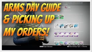 Destiny - Arms Day! Guide to Completing Weapon Tests & Opening Foundry Order Packages.