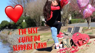 Surprising My Girlfriend On Valentine's Day *EMOTIONAL* | Montana & Ryan