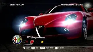 NFS Hot Pursuit - Presenting Alfa Romeo 8C Competizione -  Performance Series