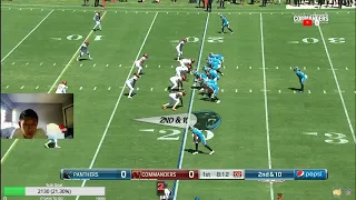 Baker Panthers/Wentz Commanders Debut! Harris *REACTS* Carolina Panthers vs Washington Football Team