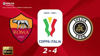 Roma vs Spezia - Coppa Italia 2020/21 - 19/01/2021 | Fifa 21 |