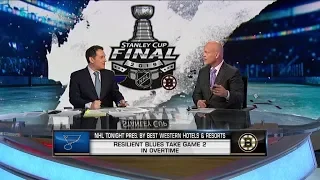 NHL Tonight:  Blues resilience:  Blues show toughness and grit in Game 2 victory  May 30,  2019