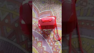 A005 portable Bluetooth speaker radio playing