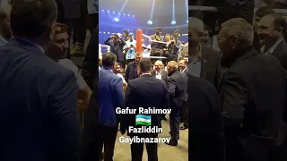 Fazliddin Gayibnazarov Gafur Rahimov bilan jangdan keyin korishdi #boks #ufc #mma