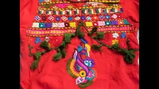 Hand Embroidery: (Cut Stitch Balochi Designs For Neck -Part 1) -7 April 2018