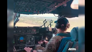 C-17 Globemaster Cockpit View and Landing❤❤