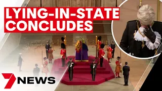 Queen Elizabeth II's lying in state concludes - watch the final moments | 7NEWS