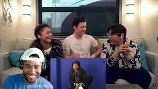 TOM HOLLAND ZENDAYA, AND JACOB BATALON REACT TO THEIR AUDITIONS FOR NO WAY HOME!!