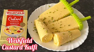Weikfield Custard Powder Recipe | Custard Powder Kulfi | Custard Powder Ice cream Recipe | Weikfield