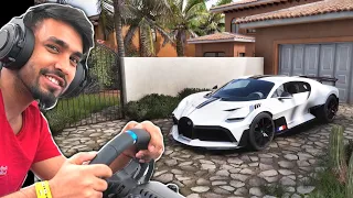 DRIVING BUGATTI DIVO WITH REAL STEERING WHEEL - TECHNO GAMERZ