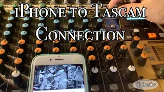 Connecting an iPad to a Tascam Model 12, 16, 24 Request