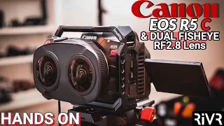 NEW CANON EOS R5C with RF5.2mm F2.8 Dual Fisheye Lens VR180 | HANDS ON
