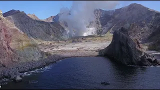 First drone footage from Whakaari / White Island since the 2019 disaster