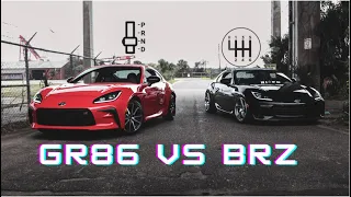 2022 BRZ VS GR86 (MANUAL VS AUTO)