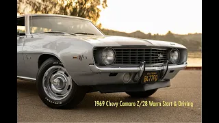 1969 Camaro Z/28 Warm Start & Driving Video