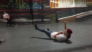 8 stair Ollie battle ! *SKATEBOARD SLAM *