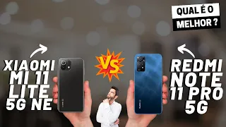 Xiaomi Mi 11 Lite 5G NE vs Redmi Note 11 Pro 5G Qual é o MELHOR? (Comparativo)