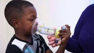 Using an Inhaler with a Spacer Mask