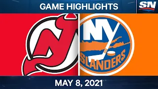 NHL Game Highlights | Devils vs. Islanders - May 8, 2021