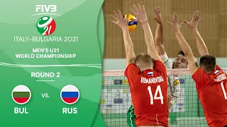 BUL vs. RUS - Round 2 | Full Game | Men's U21 Volleyball World Champs 2021