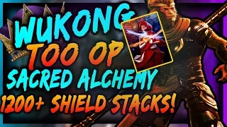 Paragon WUKONG W/ SACRED ALCHEMY IS TOO OP 1200+ SHIELD| HOW TO WIN EVERY SINGLE GAME WIN 1V1 'S
