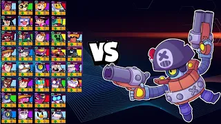 DARRYL 1v1 vs EVERY Brawler In Brawl Stars | Base Interactions | Damage King!!!