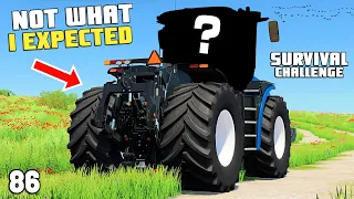 NOT THE TRACTOR I WAS EXPECTING! | Survival Challenge | Farming Simulator 22 - EP 86