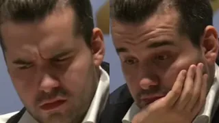 Ian Nepomniachtchi Reacts to Blunder by Magnus Carlsen in World Chess Championship 2021