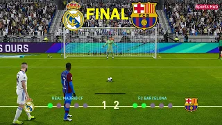 Real Madrid vs Barcelona | Final Supercopa Espana | Penalty Shootout | eFootball PES Gameplay