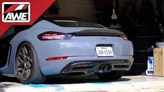 #AWEintheWild: Porsche 718 Boxster/Cayman | Track Edition Exhaust with an Aftermarket Downpipe