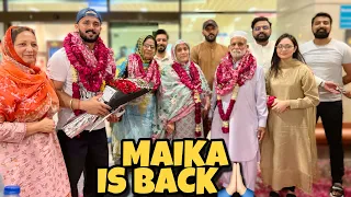 Alhamdulillah Whole Maika Is Back♥️ || Mama Ko Airport Par Surprise Diya 🌸♥️