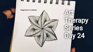 Art Therapy Series #24 | How to Draw for relaxation | Relaxing Meditative Art | Easy drawing trick