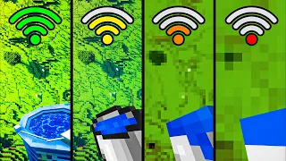 minecraft physics with different Wi-Fi