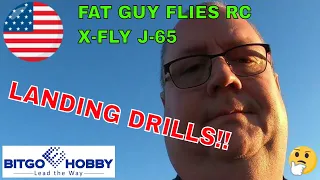 X-Fly J-65 BUISNESS JET LANDING DRILLS! by Fat Guy Flies RC