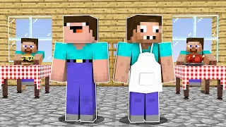 NOOB And PRO Opened a PIZZERIA in Minecraft ! Noob Vs Pro Minecraft