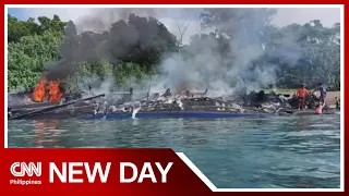 7 killed as passenger vessel catches fire off Quezon