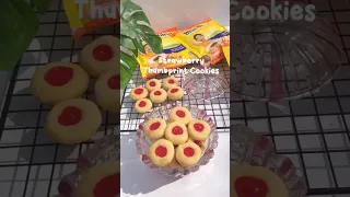 strawberry thumbprint cookies #shorts #resepcookies