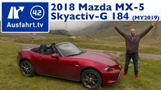 2018 Mazda MX-5 Roadster SKYACTIV-G 184 Sports-Line MY2019 - Kaufberatung, Test, Review Ausfahrt.tv